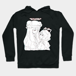 Tall and short person meeting each other but on a weeb degenerate vision Hoodie